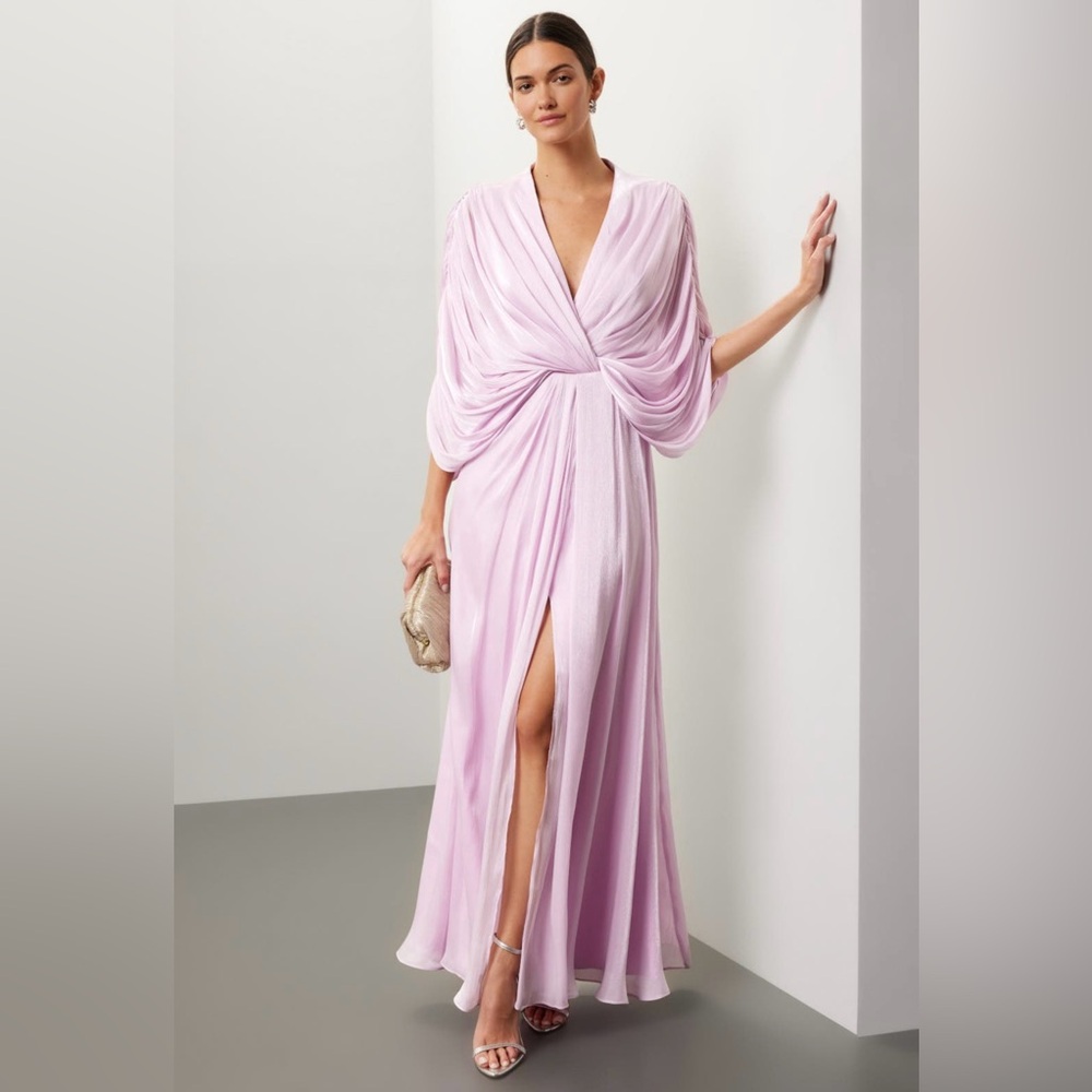 Badgley Mischka Drape Dolman Gown - Picture 4 of 12